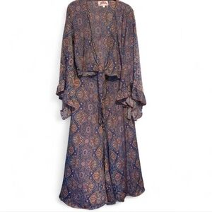 Bohemian Paisley silk , pants and top